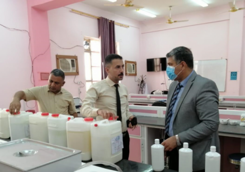 President of Thi-Qar University urges the colleges to produce sterile materials