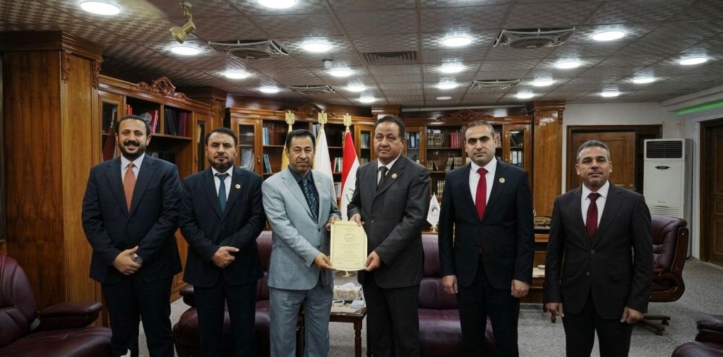 المكتب الاستشاري الهندسي في كلية الهندسة بجامعة ذي قار يجدد اعتماد مختبراته من وزارة التخطيط