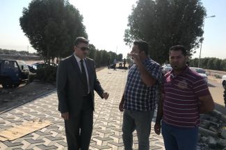 رئيس جامعة ذي قار يتفقد سير الأعمال في بوابة الجامعة