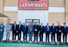 جامعة ذي قار تستقبل لجنة وزارية لاعتماد مستشفى الحبوبي مركزًا تدريبيًا للبورد العراقي
